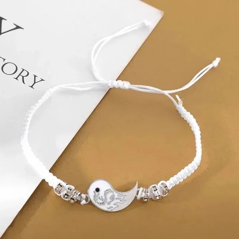 Fashion Dragon Figure Yin Yang Bracelet Couple