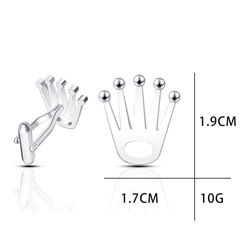 Mens Vola Crown Brass Cufflinks Gold Rose