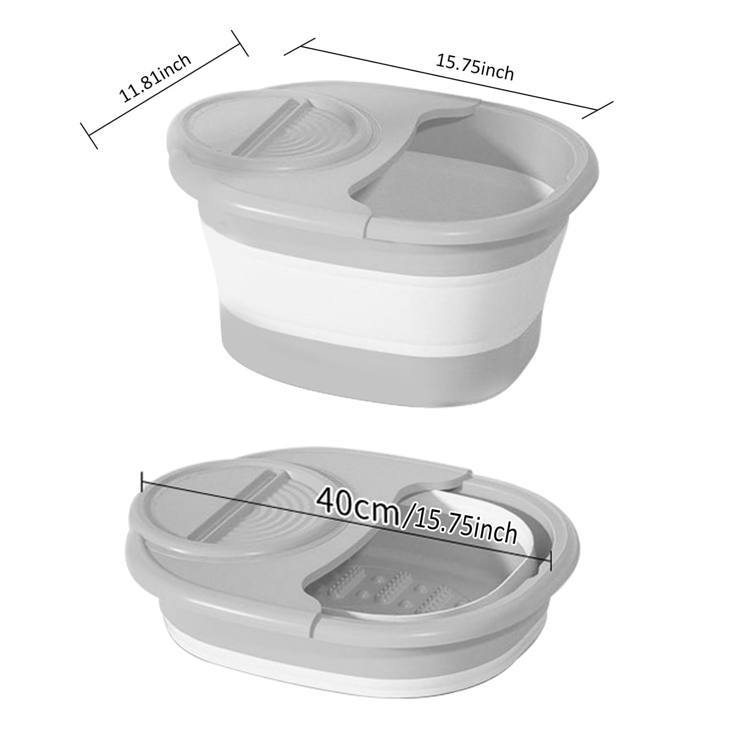 Foldable Home Foot Bath Bucket Massage Foot Wash Leisure