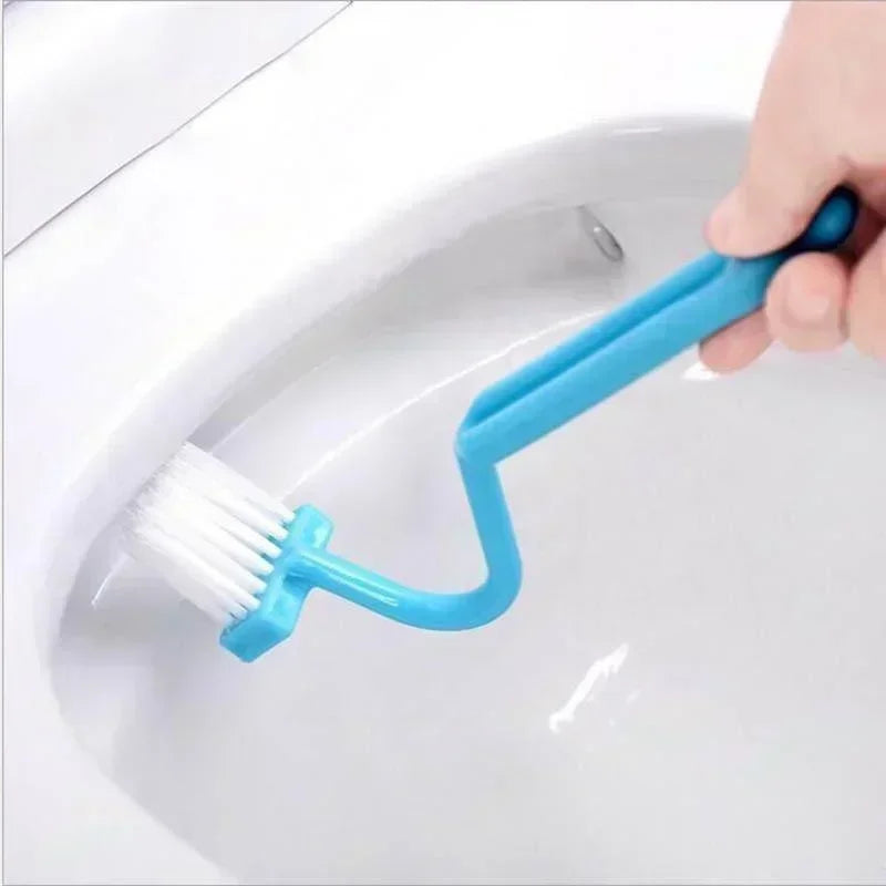 2Pcs Curved Toilet Brush Long Handle Toilet Cleaning Brushes