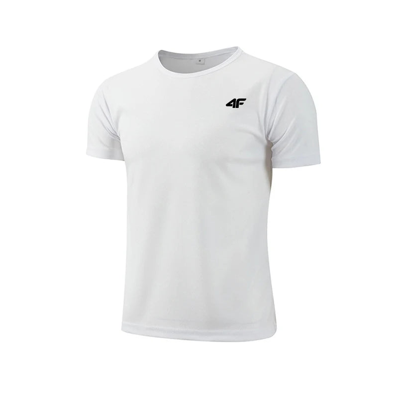 Men's Summer Exercise Trainning T-shirt High Quality Breathable