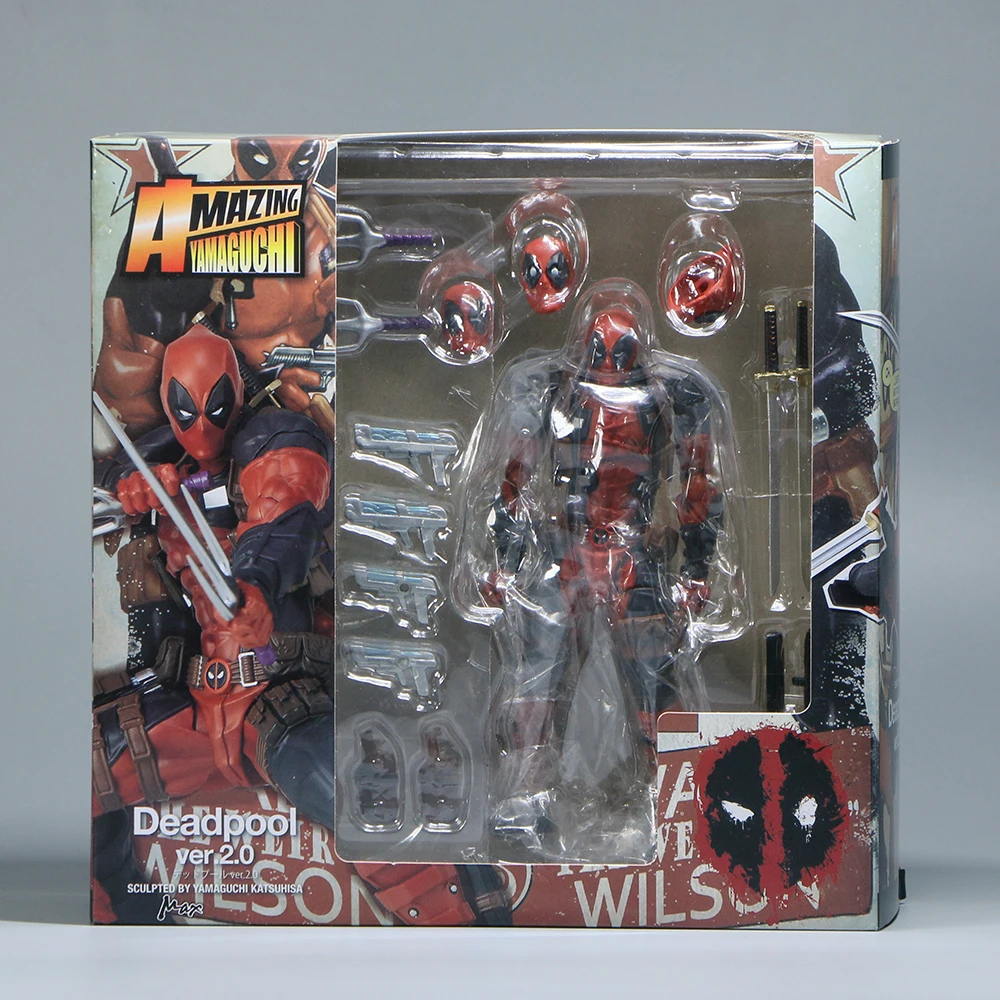AMAZING YAMAGUCHI Deadpool & Wolverine 2.0 Grey Action Figure