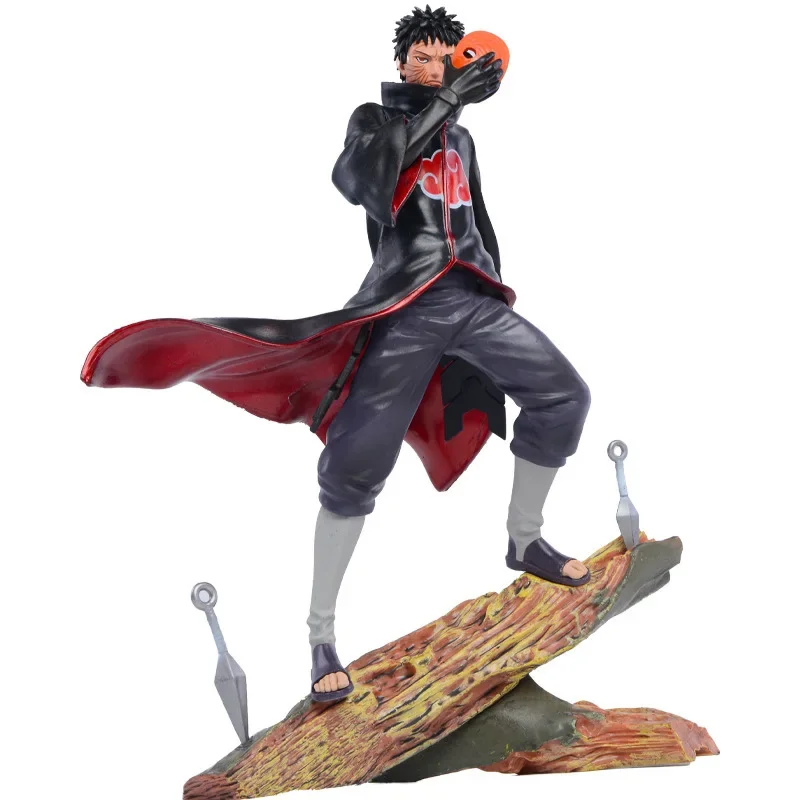 26cm Naruto Anime Figure Obito Uchiha Tobi Head Changeable