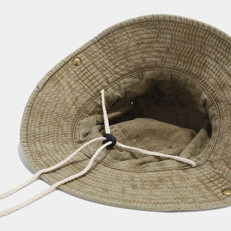 Four Seasons Cotton Solid Bucket Hat Fisherman