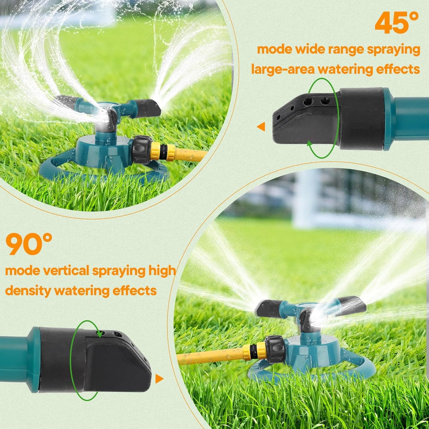 Sprinkler Nozzle 360 Degree Automatic Rotating Water Spray
