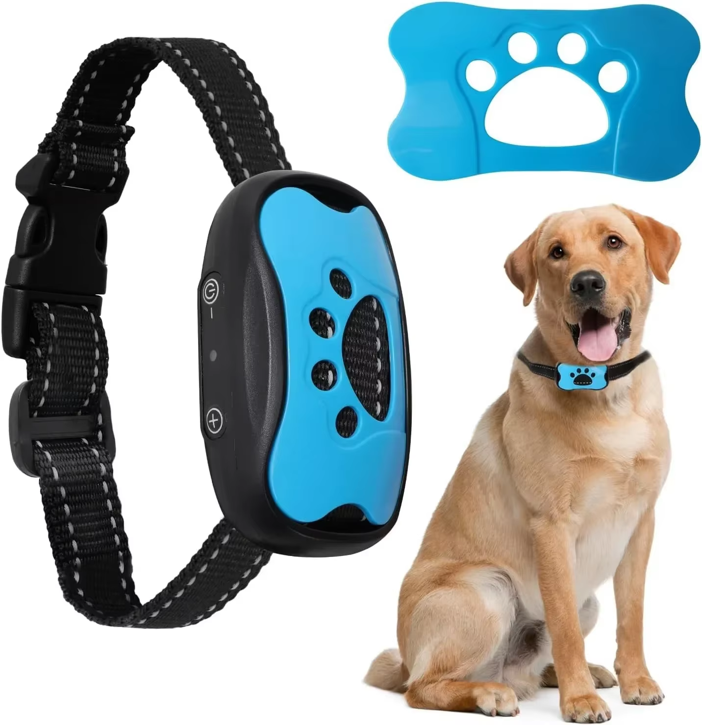 Pet Dog Anti Barking Device USB Rechargeable Dogs Training Collar