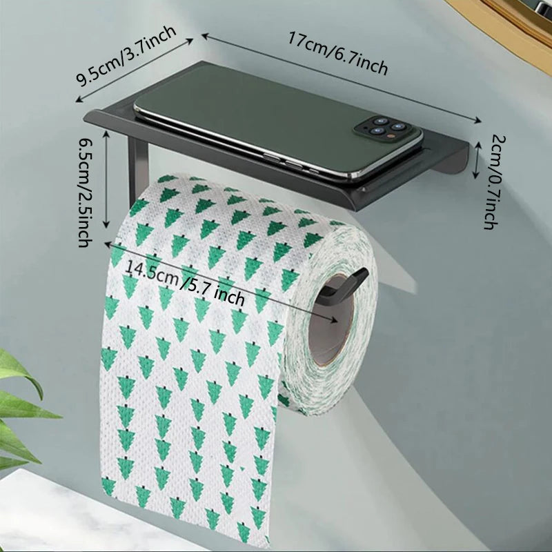 Aluminum Alloy Toilet Paper Holder WC roll Paper Holder
