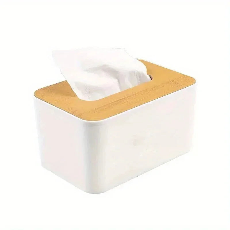 Japanese Simple Wooden Plastic Home Tissue Box