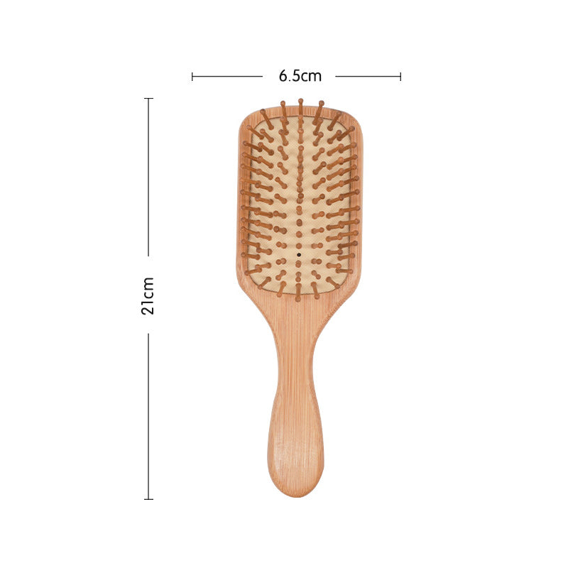 Wood Comb Professional Healthy Paddle Cushion