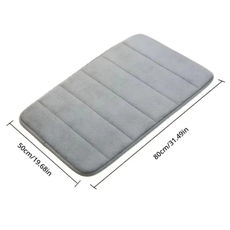 50*80cm Bathroom Anti-skid Mat, Quick Water Absorption