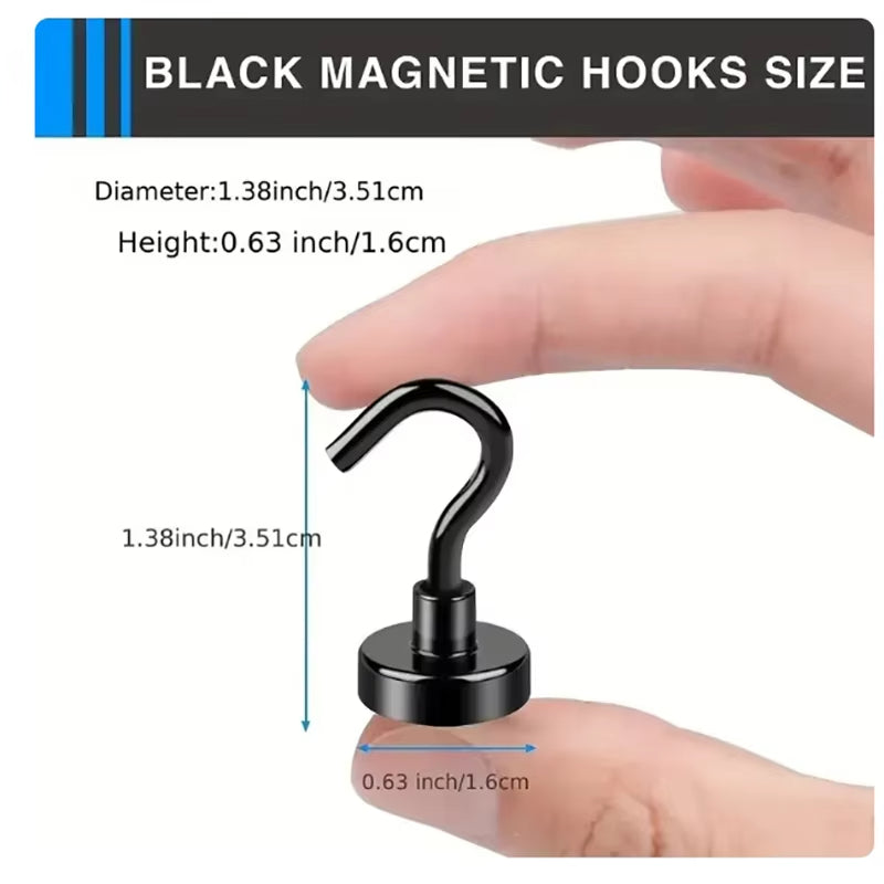 Black Magnetic Hooks