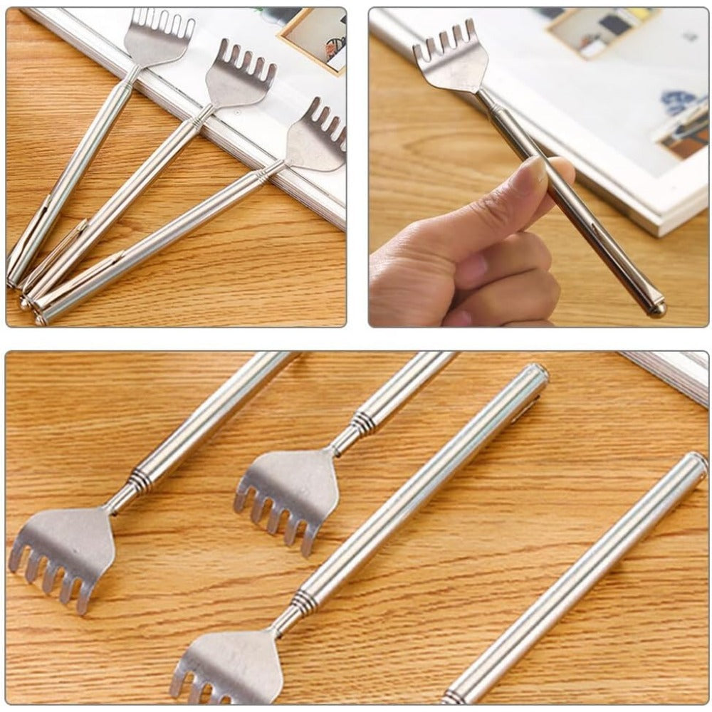 silvery Telescopic Back Scratcher