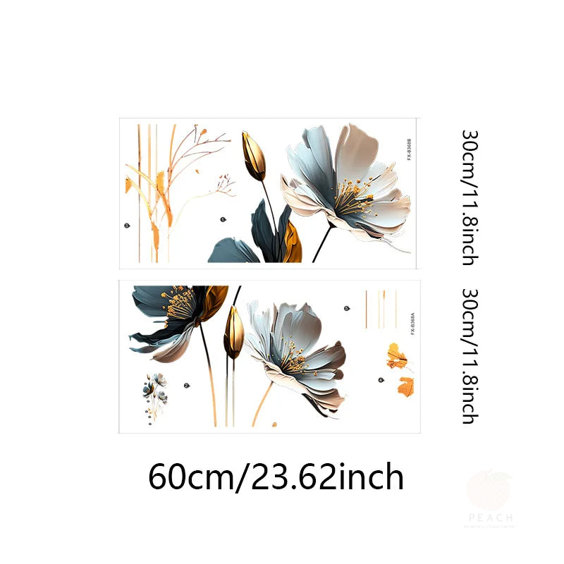 1PCS Simulation Three-Dimensional Relief Texture Flowers