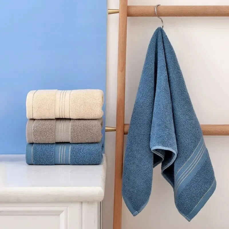 2 Towels Thickened Absorbent Towel Pure Cotton