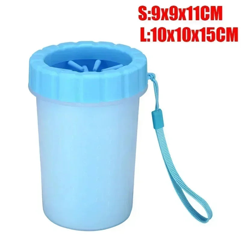 Dog Foot Cup Paw Washer Cleaner Dog Cat Foot Cleaning Brush Soft