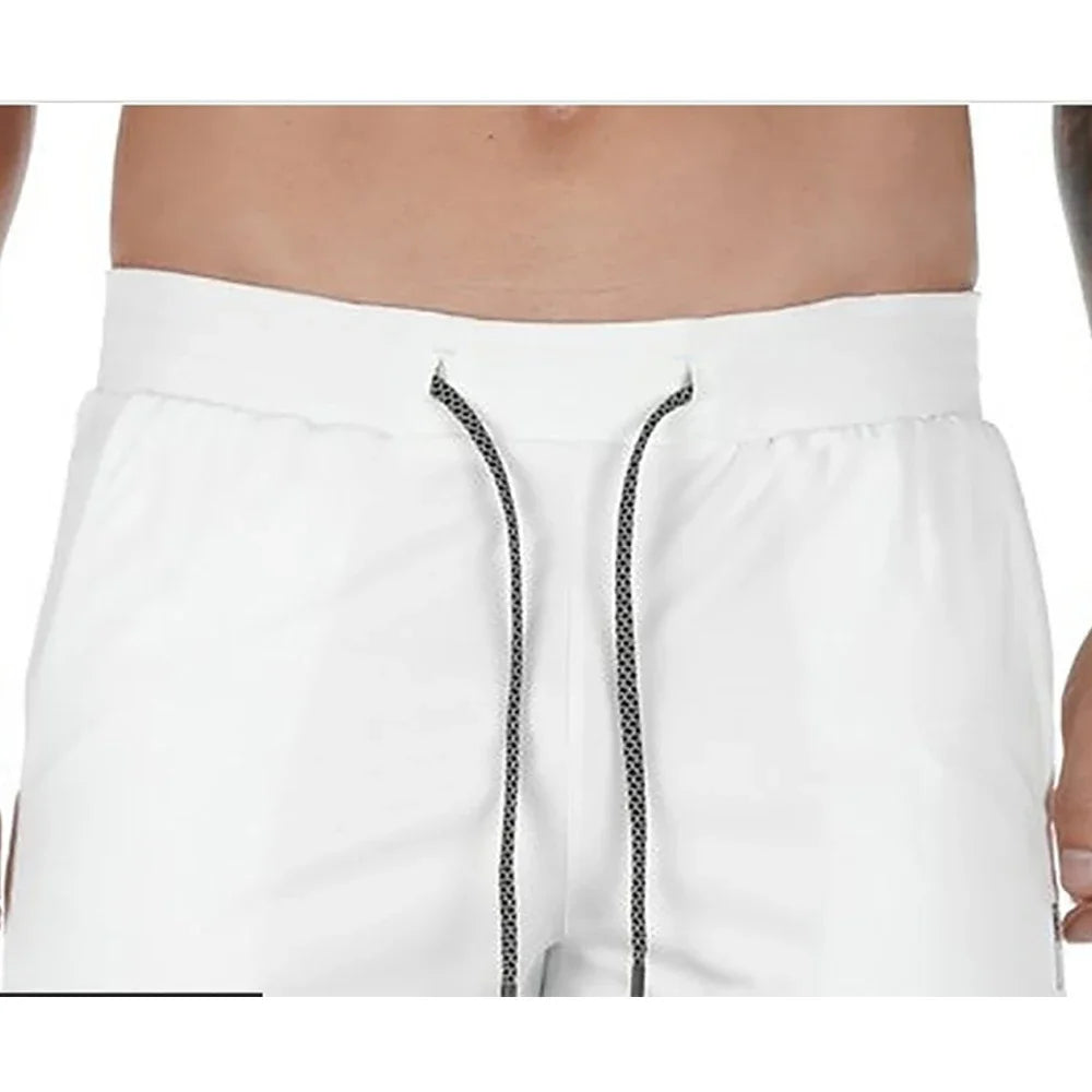 Men's Shorts Summer Quick Drying Fitness Shorts Double Layer 2 In 1 Streetwear