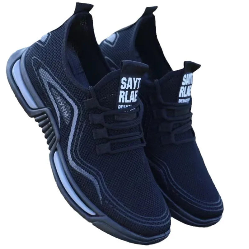 Fashion Men's Summer New Sports Sneakers Comfortable and Breathable White Shoes