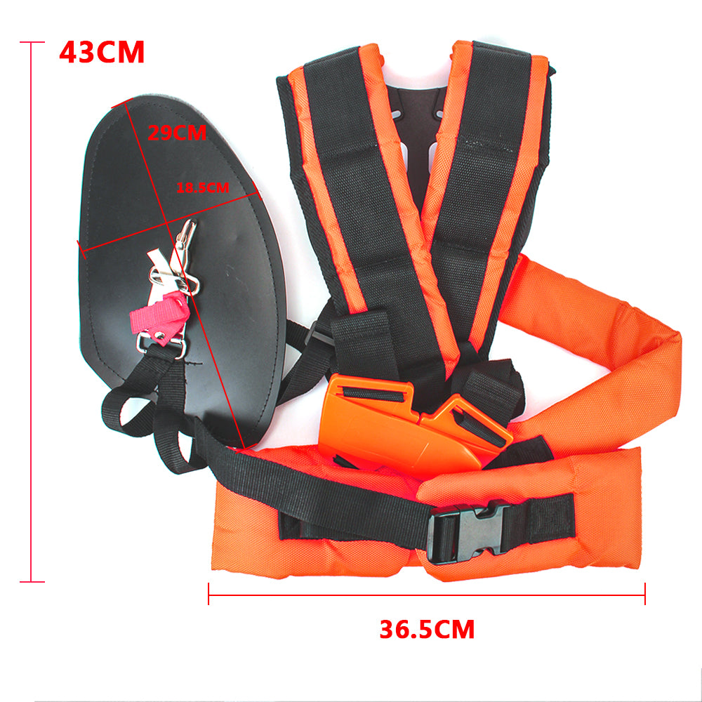 Double Shoulder Harness Strap W Shape Strimmer Padded Belt