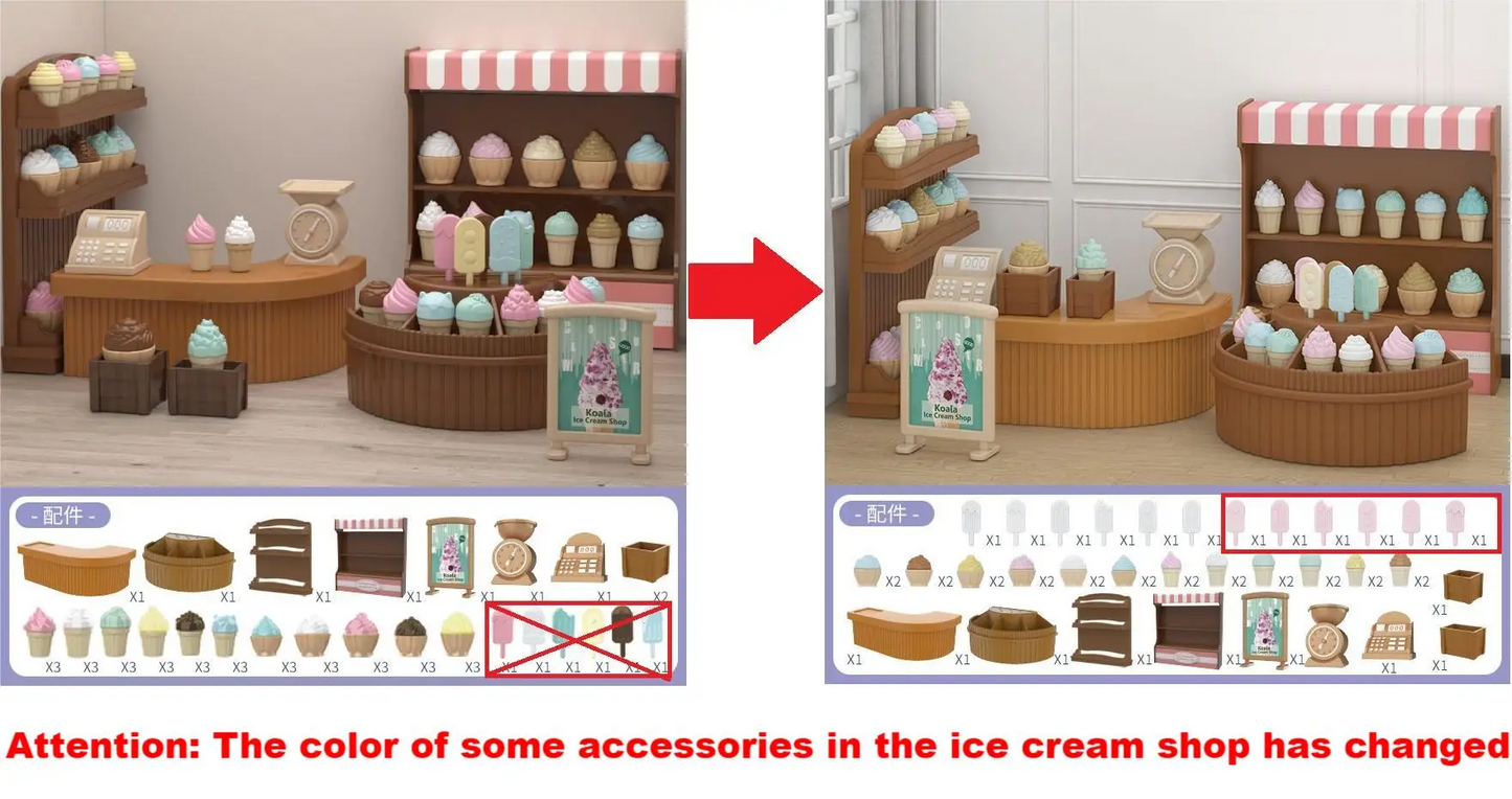 mini supermarket shopping games dollhouse