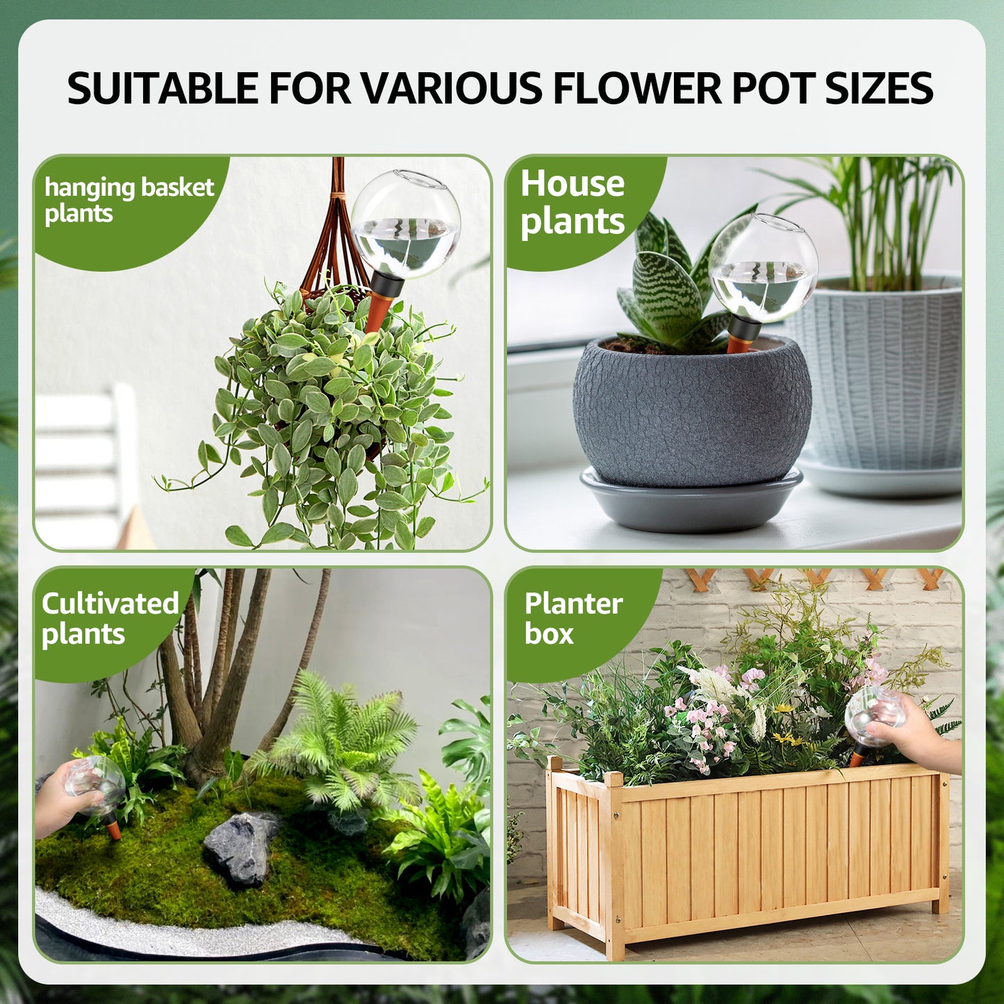 2/4Pcs 500ML Automatic Drip Irrigation System Self Watering Plant