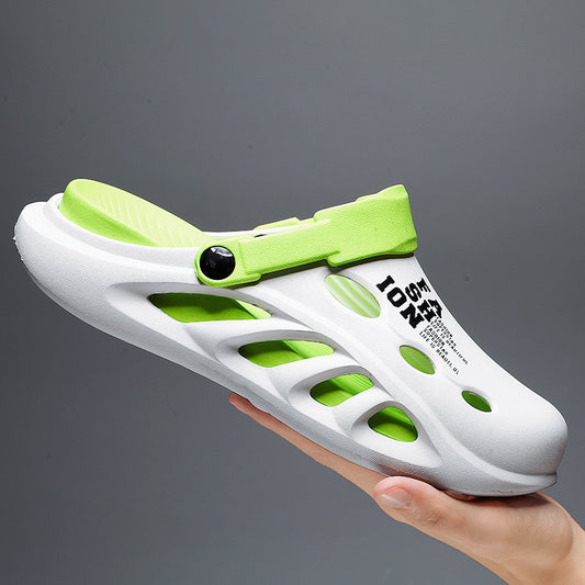 2024 New Men Outdoor Sandals Slippers Beach Comfortable Thick Soft Sole Clogs Men