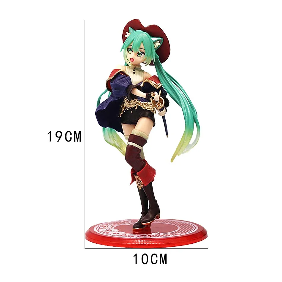 19cm Sexy Actions Anime Miku Resin Figure Cat