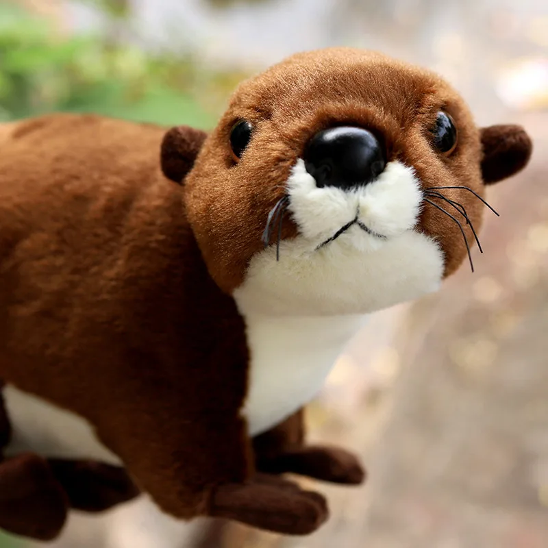1pc 40cm Reallife Otter Plush Toy Lifelike Stuffed Wild Animal