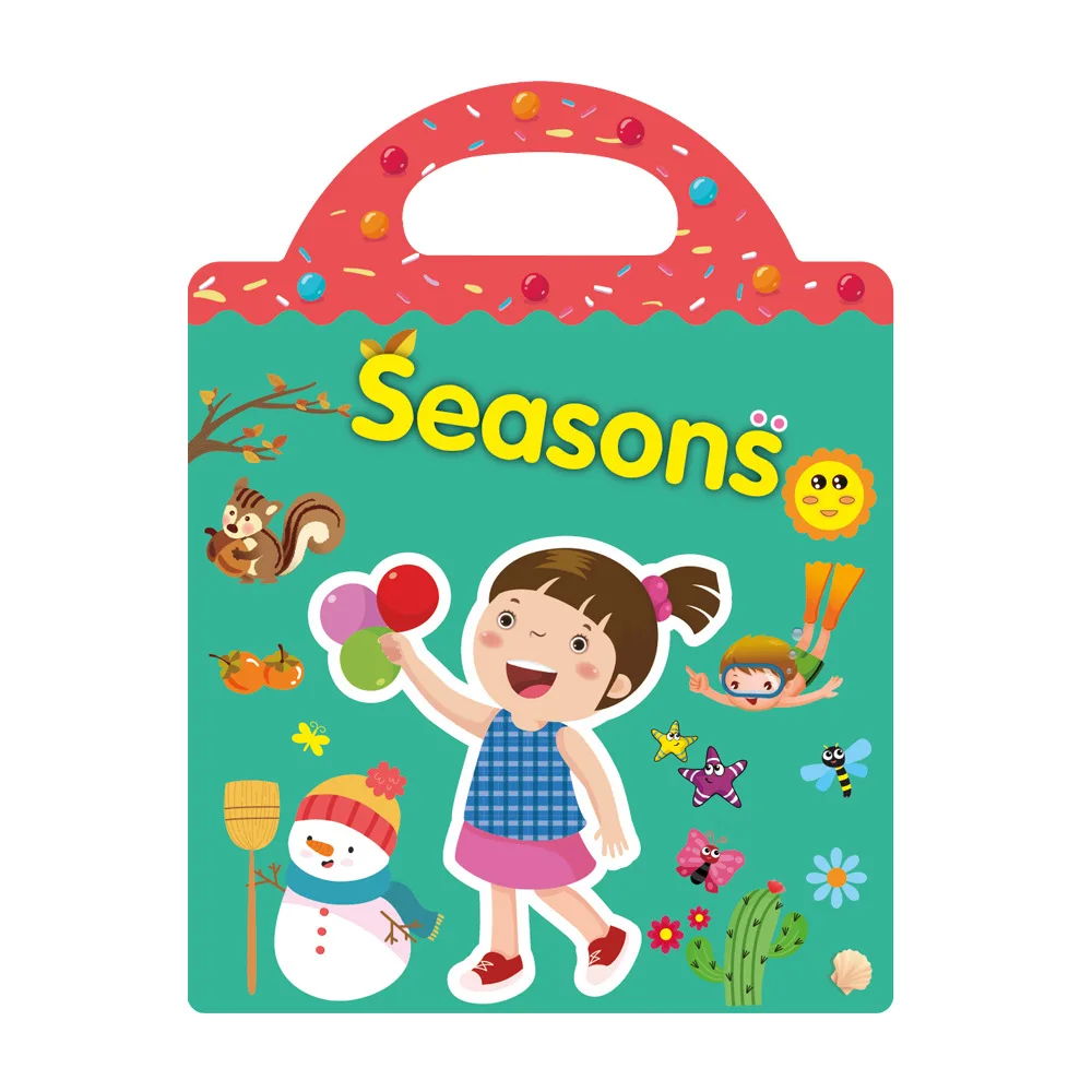 New Children Reusable Scene Cute Stickers DIY Puzzle Sticker
