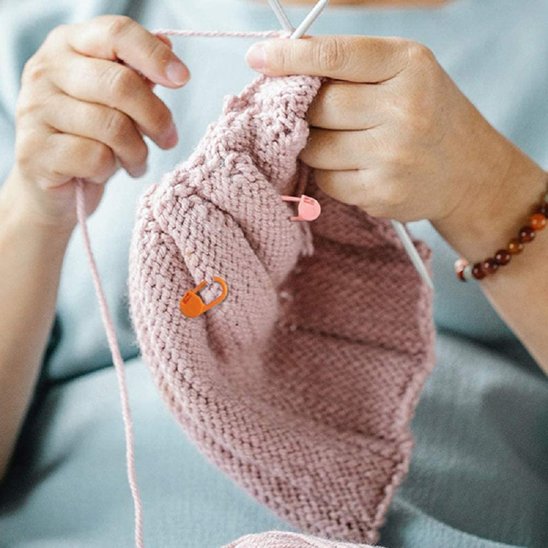 Knitting Craft Sewing Needle Tool Plastic Locking Stitch Markers