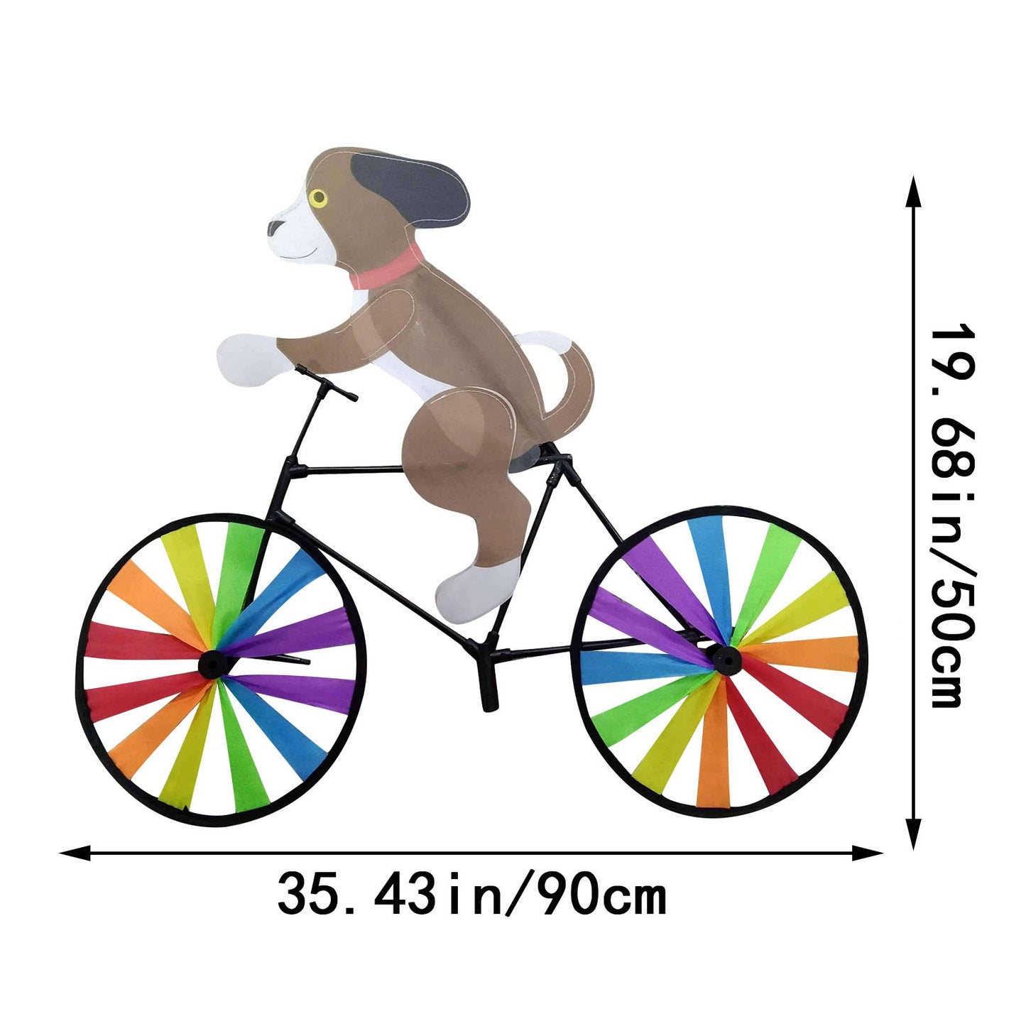 Animal Riding Three-dimensional Cartoon Modelling Windmill Creative Bicycle Wind