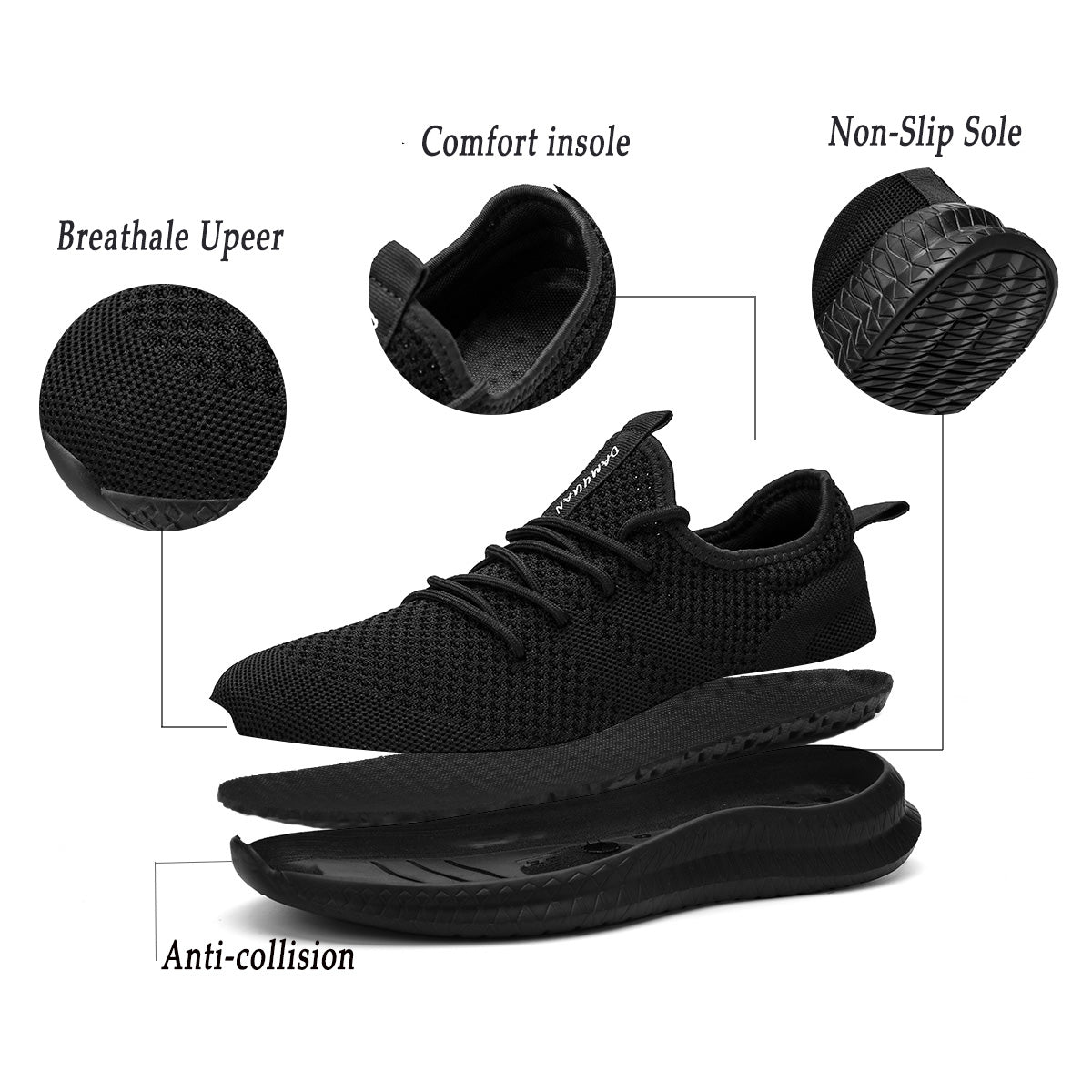 2022 Shoes for Men High Quality Male Sneakers Breathable Fashion Gym