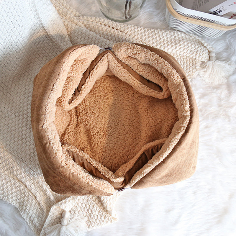 4 Modes Folding Cat Bed Warm Thickened Cat Bed
