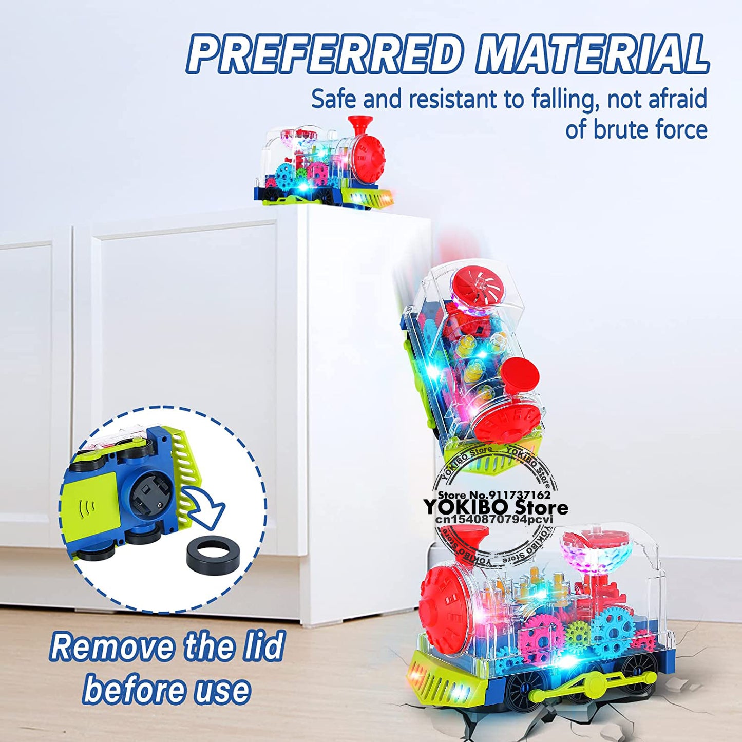 Electric Train Toy for Kids Toddlers Crawling Train