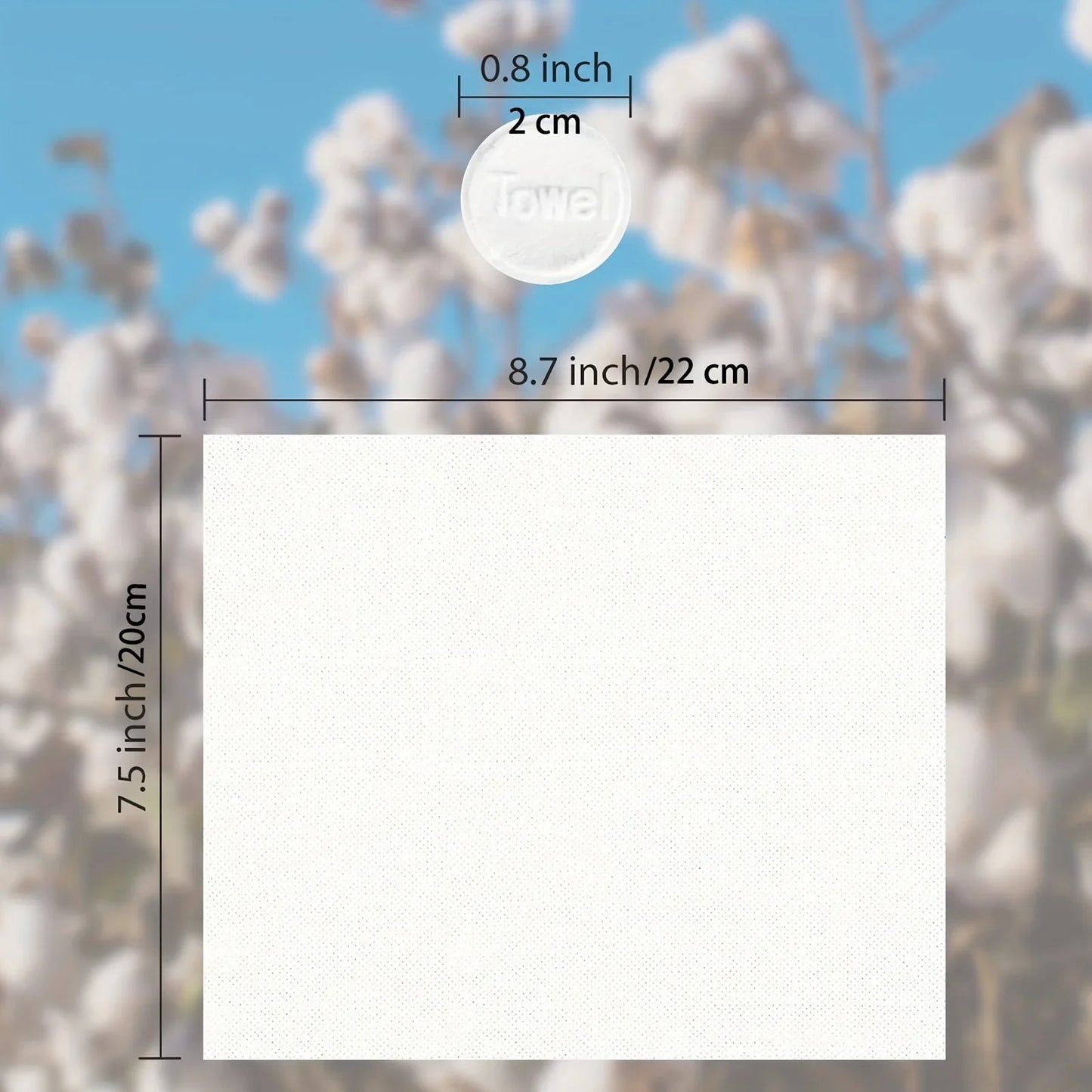 150pcs Portable Compressed Towel Disposable