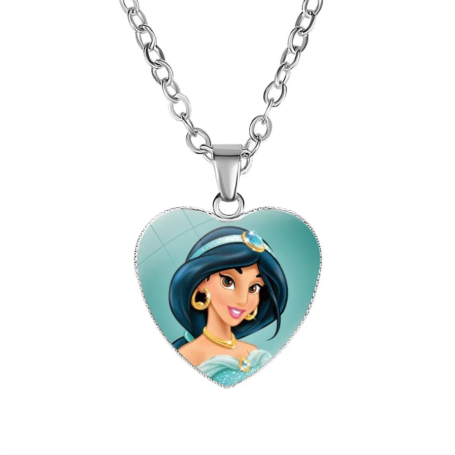 Disney Frozen Princess Necklace Children's Anime Figures