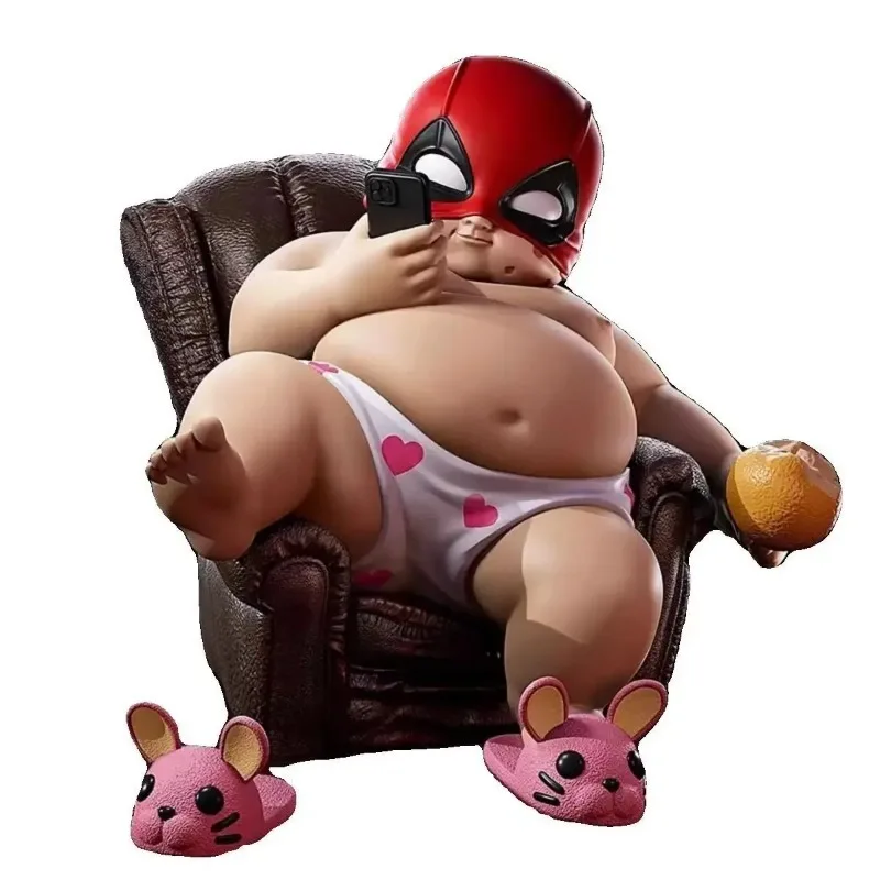 12cm The Avengers Deadpool Fat Figure Cute Anime Action