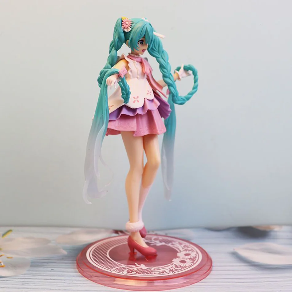 The 20cm Project DIVA Arcade Pink Cherry Hatsune Miku Figure Anime