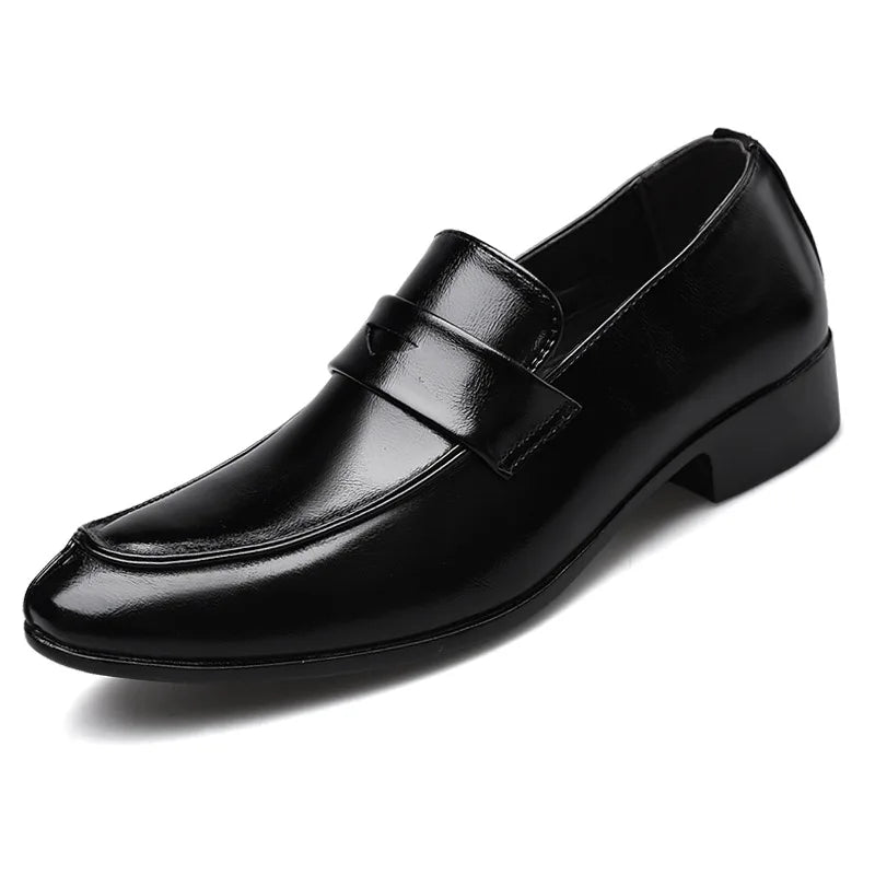 Men Leather Shoes New British Business Dress Shoes
