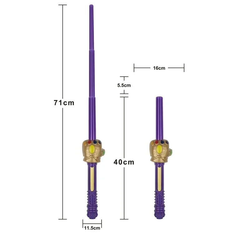 LED Light Sound Superhero Sword Figurines Hulk