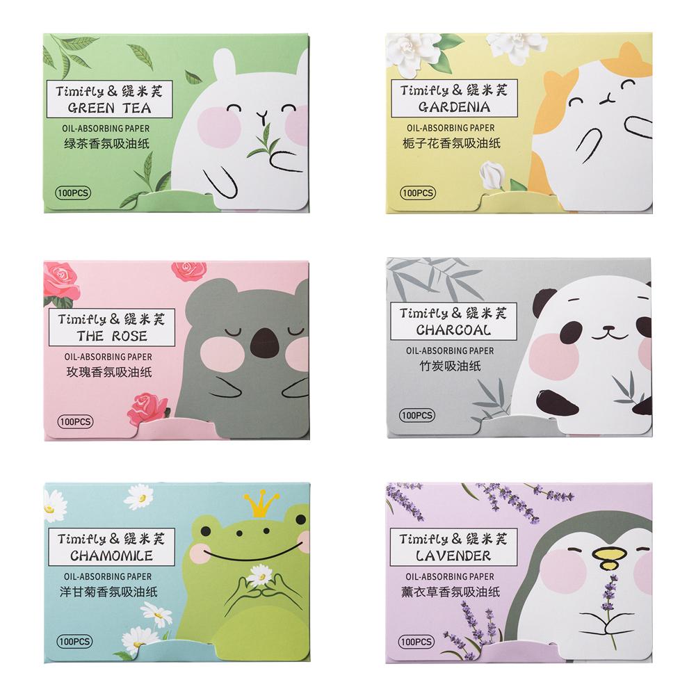 100Pcs new Face Oil Blotting Paper Protable