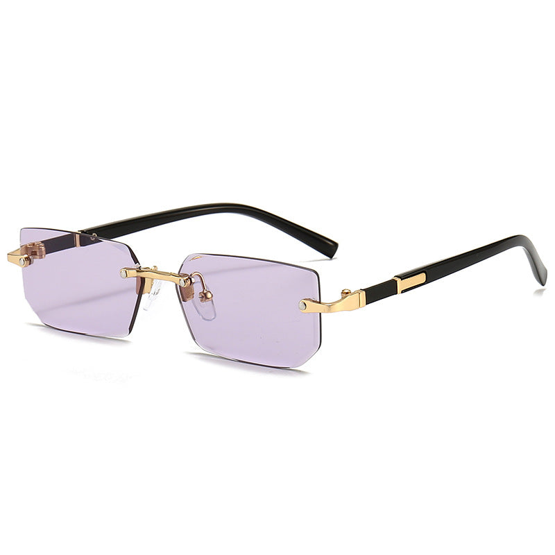 Fashion Rimless Sunglasses Men Women