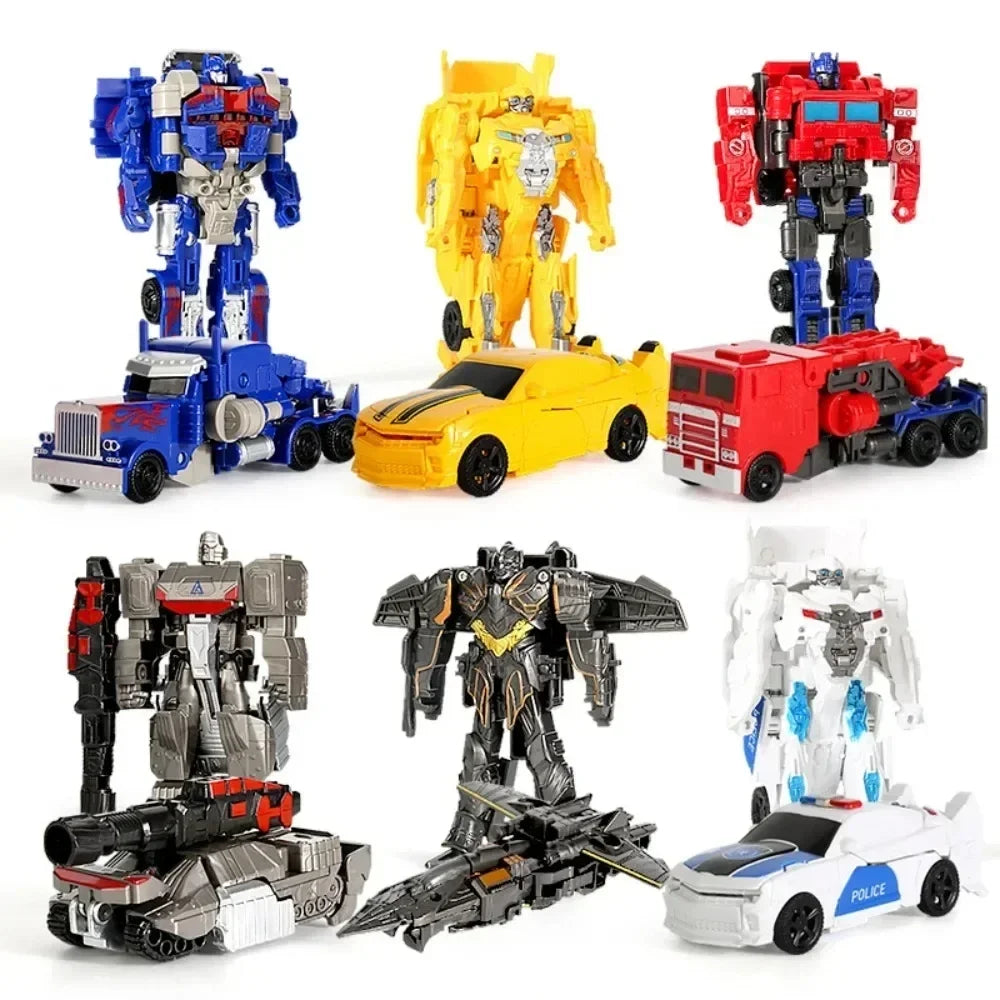 One Step Deformation Robot Transformation Car Toy Action Figure