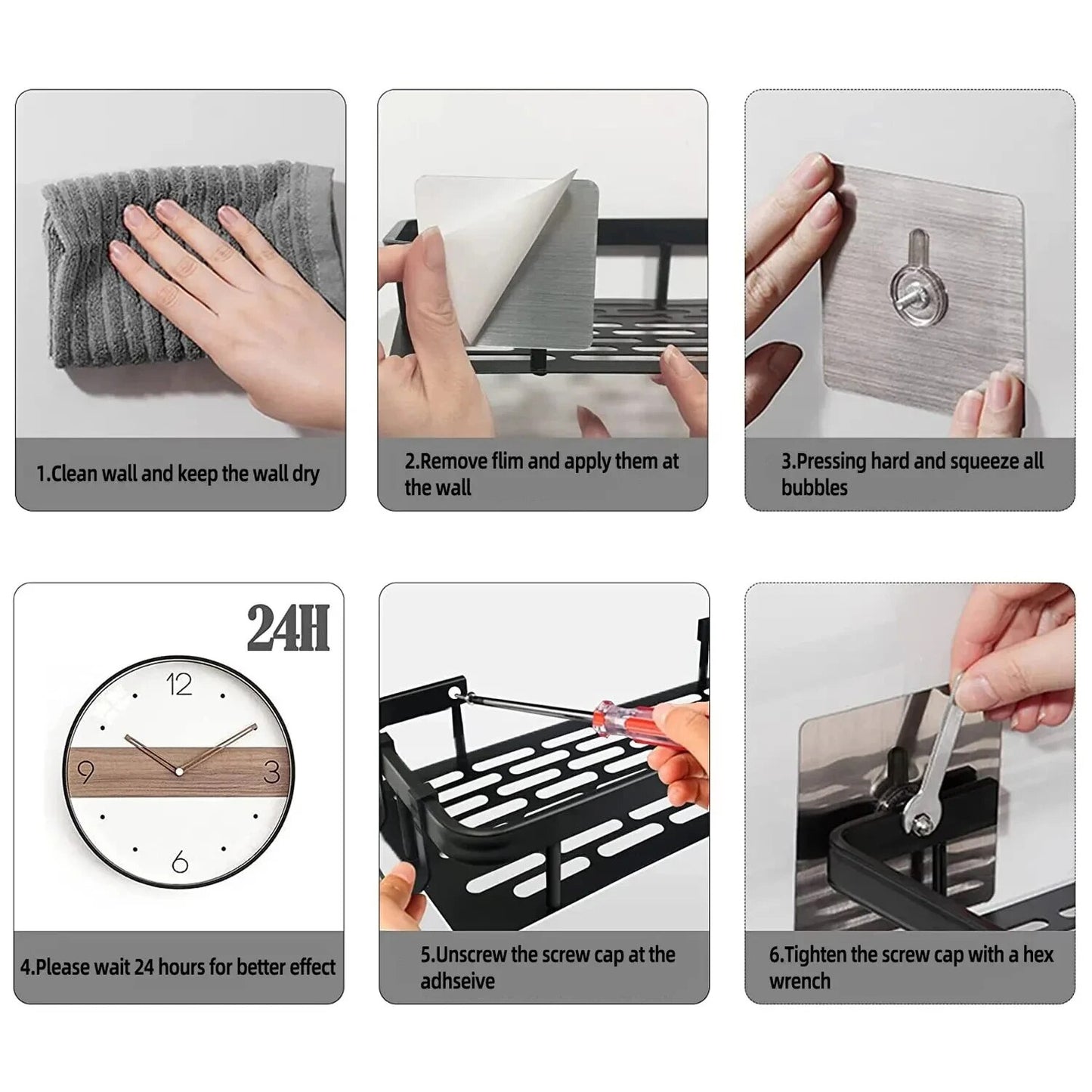 Bathroom Shelf Makeup Storage Organizer Shampoo Rack