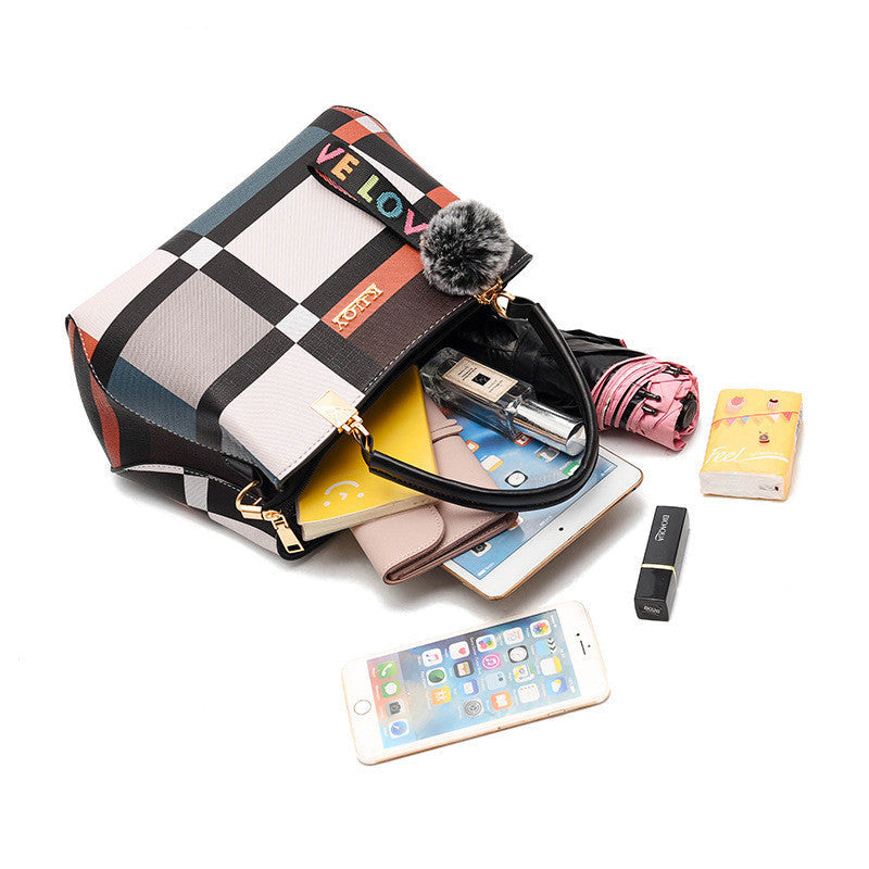 Luxury Handbag Women Stitching