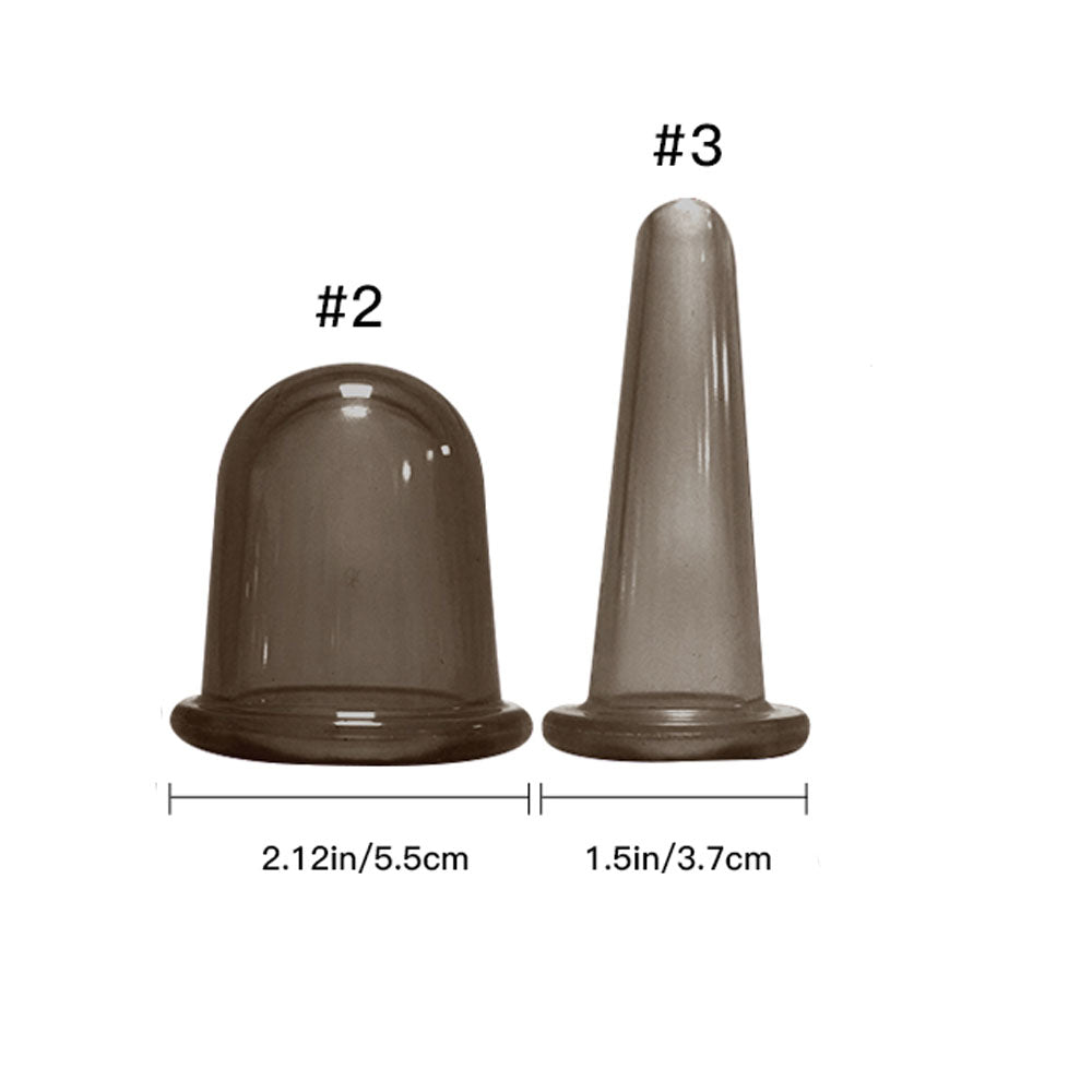 Silicone Vacuum Cupping Massage Jars Anti Cellulite Massage