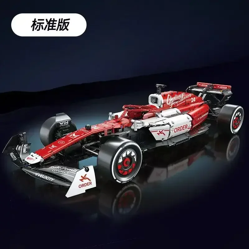 1768PCS 1:8 F1 Architecture Racing MOC Building Blocks