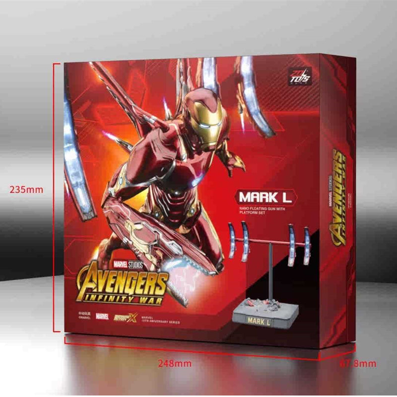 ZD Original Iron Man 1/10 MK50 Magnetic Attraction Light LED Float