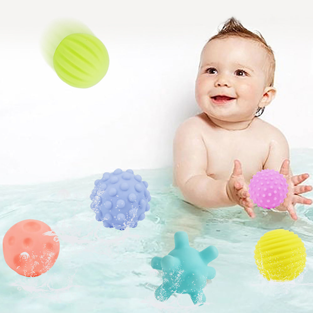 6Pcs Textured Multi Ball Set Develop Tactile Senses Toy