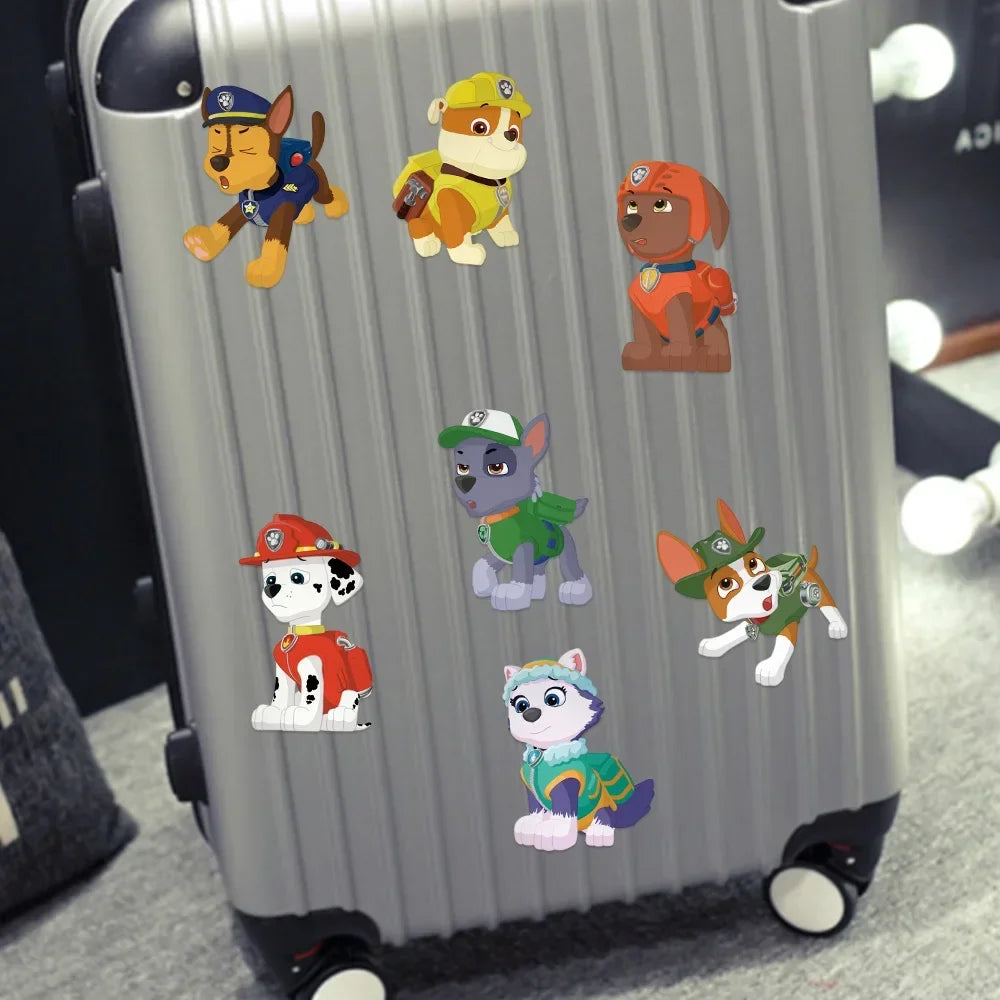 8Sheets PAW Patrol Chase Skye Puzzle Stickers