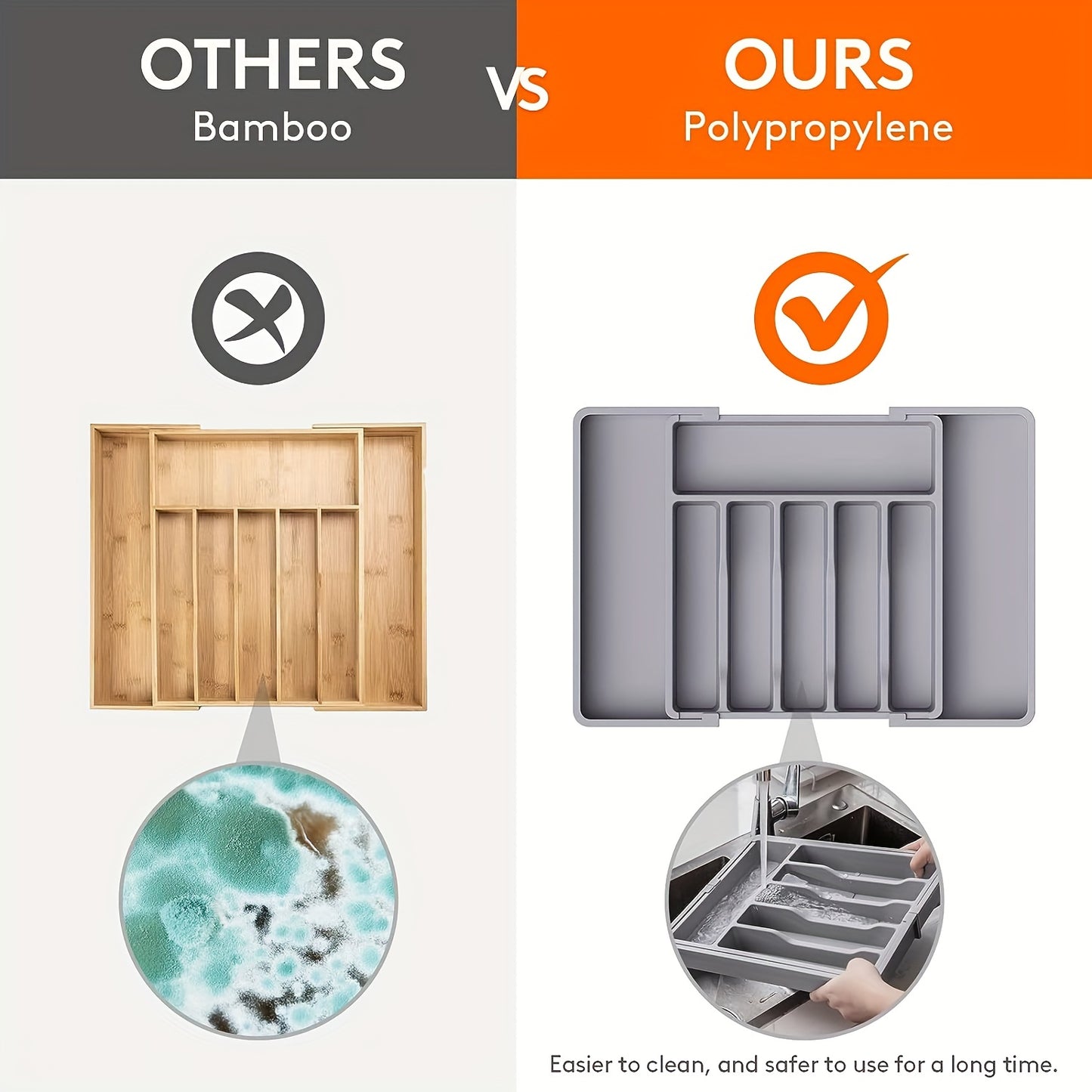 Upgradation Adjustable Flatware Tableware Organizer